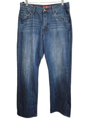 Lucky Jeans Men's Blue Denim Classic Straight Fit Size 34 x 34 181 Relaxed